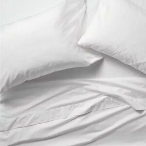 250 Thread Count Percale Sheet Set - Casaluna -White